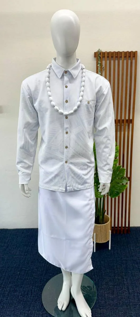 White Men’s Longsleeve Aloa