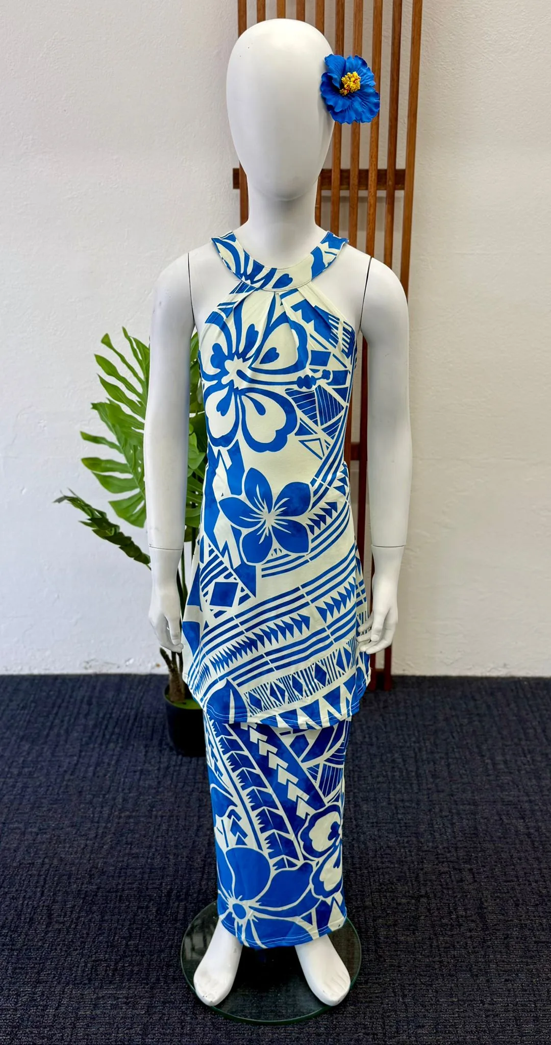 Halter-Neck Girls 2-piece Puletasi’s