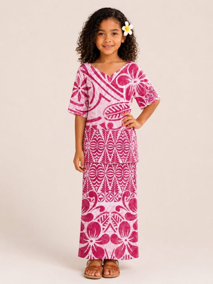 Girls Pink Puletasi