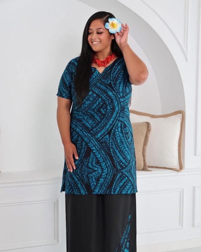 Dark Blue Ladies Puletasi