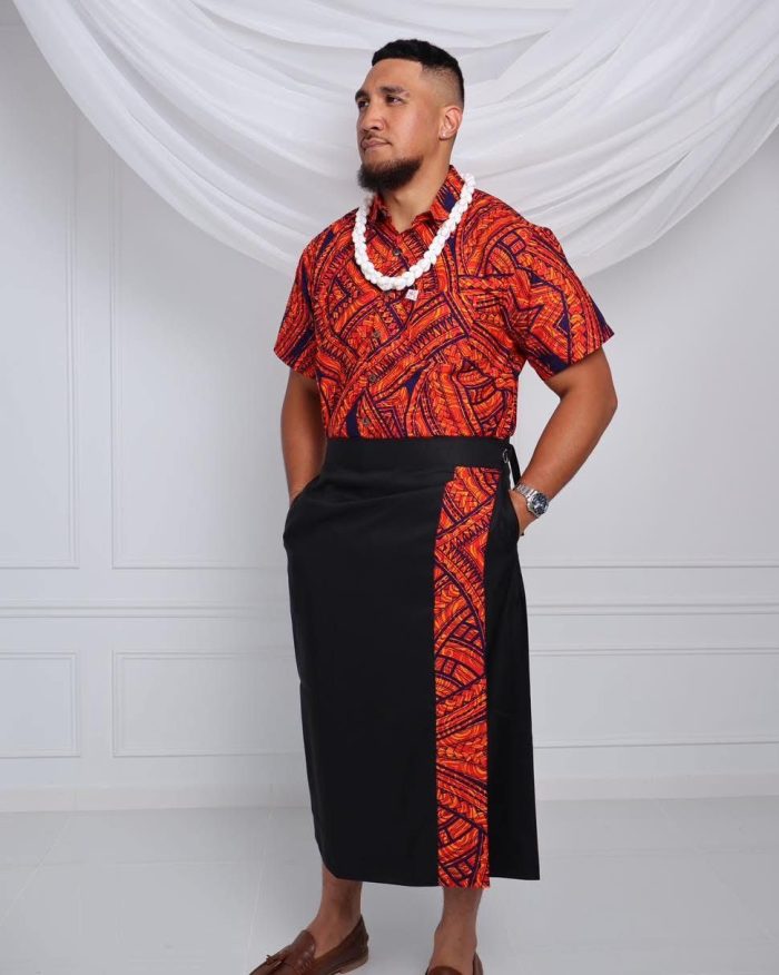 Orange/Black Men’s Aloa